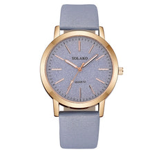 Load image into Gallery viewer, Top Brand High Quality Fashion Womens Ladies Simple Watches Geneva Faux Leather Analog Quartz Wrist Watch clock saat Gift