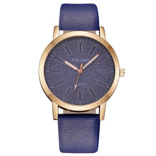 Load image into Gallery viewer, Top Brand High Quality Fashion Womens Ladies Simple Watches Geneva Faux Leather Analog Quartz Wrist Watch clock saat Gift