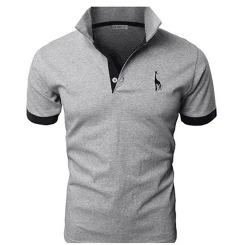 TJWLKJ Men Clothes 2019 Top Tees Men Polo Shirt 5xl Fawn Pattern Short Sleeve Polo Shirt 13Color Cotton Slim Polos Para Hombre