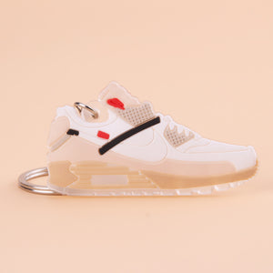 New Exotic Mini Silicone Off White Shoe Keychain Woman  Men Kids Bag Key Ring Gifts Sneaker Porte Clef Key Chain