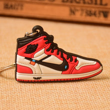 Load image into Gallery viewer, New Exotic Mini Silicone Off White Shoe Keychain Woman  Men Kids Bag Key Ring Gifts Sneaker Porte Clef Key Chain