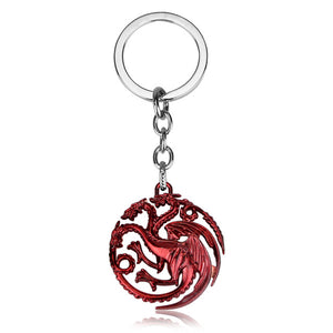 RJ Game of Thrones Keychain House Stark Wolf Beer Opener Key chain A Song Of Ice And Fire Targaryen Dragon Keyring Souvenir Gift