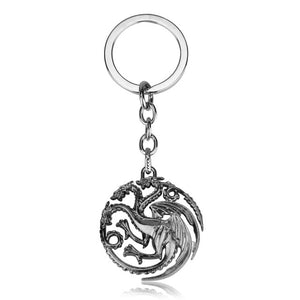 RJ Game of Thrones Keychain House Stark Wolf Beer Opener Key chain A Song Of Ice And Fire Targaryen Dragon Keyring Souvenir Gift
