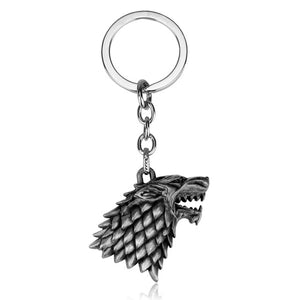RJ Game of Thrones Keychain House Stark Wolf Beer Opener Key chain A Song Of Ice And Fire Targaryen Dragon Keyring Souvenir Gift