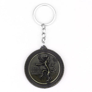 RJ Game of Thrones Keychain House Stark Wolf Beer Opener Key chain A Song Of Ice And Fire Targaryen Dragon Keyring Souvenir Gift