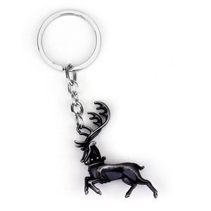 RJ Game of Thrones Keychain House Stark Wolf Beer Opener Key chain A Song Of Ice And Fire Targaryen Dragon Keyring Souvenir Gift