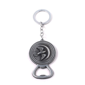 RJ Game of Thrones Keychain House Stark Wolf Beer Opener Key chain A Song Of Ice And Fire Targaryen Dragon Keyring Souvenir Gift