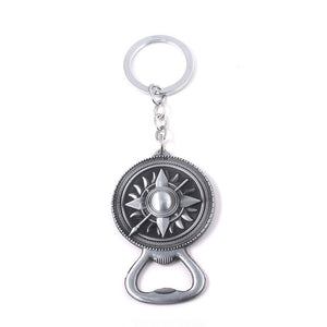 RJ Game of Thrones Keychain House Stark Wolf Beer Opener Key chain A Song Of Ice And Fire Targaryen Dragon Keyring Souvenir Gift