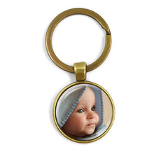 Load image into Gallery viewer, Personalized Custom Keychain Photo Mum Dad Baby Children Grandpa Parents Custom designed Photo Gift For Family Anniversary Gift