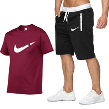Load image into Gallery viewer, Nike T Shirt+Shorts Sets Men Letter Printed Summer Suits 2019 Casual Tshirt Men Tracksuits Brand Clothing Streetwwar Tops Tees Set Male