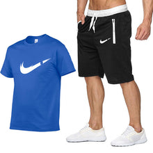 Load image into Gallery viewer, Nike T Shirt+Shorts Sets Men Letter Printed Summer Suits 2019 Casual Tshirt Men Tracksuits Brand Clothing Streetwwar Tops Tees Set Male