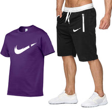 Load image into Gallery viewer, Nike T Shirt+Shorts Sets Men Letter Printed Summer Suits 2019 Casual Tshirt Men Tracksuits Brand Clothing Streetwwar Tops Tees Set Male