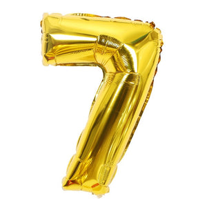 32inch 0-9 Large Helium Digital Air Ballons Foil Children Birthday Party Toys Silver Gold Rose Color Party Kids Cartoon Hat Toys