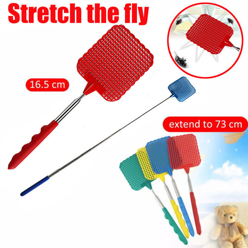 kitchen accessories kitchen tools Telescopic Extendable Fly Swatter Prevent Pest Mosquito Tool Flies Trap drop shopping