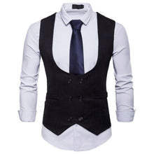 Load image into Gallery viewer, Vest Fit Business Formal Slim Suit Trendy Tuxedo Botton British Men&#39;s Botton British  Slim Fit Formal Vest Suit Tuxedo Waistcoat