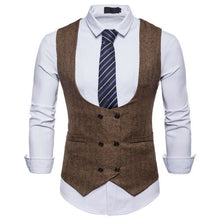 Load image into Gallery viewer, Vest Fit Business Formal Slim Suit Trendy Tuxedo Botton British Men&#39;s Botton British  Slim Fit Formal Vest Suit Tuxedo Waistcoat