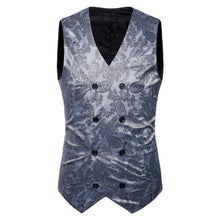 Load image into Gallery viewer, Vest Fit Business Formal Slim Suit Trendy Tuxedo Botton British Men&#39;s Botton British  Slim Fit Formal Vest Suit Tuxedo Waistcoat