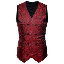 Load image into Gallery viewer, Vest Fit Business Formal Slim Suit Trendy Tuxedo Botton British Men&#39;s Botton British  Slim Fit Formal Vest Suit Tuxedo Waistcoat