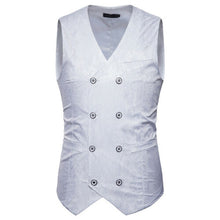 Load image into Gallery viewer, Vest Fit Business Formal Slim Suit Trendy Tuxedo Botton British Men&#39;s Botton British  Slim Fit Formal Vest Suit Tuxedo Waistcoat