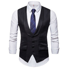 Load image into Gallery viewer, Vest Fit Business Formal Slim Suit Trendy Tuxedo Botton British Men&#39;s Botton British  Slim Fit Formal Vest Suit Tuxedo Waistcoat