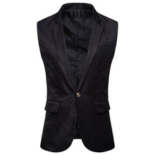 Load image into Gallery viewer, Vest Fit Business Formal Slim Suit Trendy Tuxedo Botton British Men&#39;s Botton British  Slim Fit Formal Vest Suit Tuxedo Waistcoat