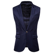 Load image into Gallery viewer, Vest Fit Business Formal Slim Suit Trendy Tuxedo Botton British Men&#39;s Botton British  Slim Fit Formal Vest Suit Tuxedo Waistcoat