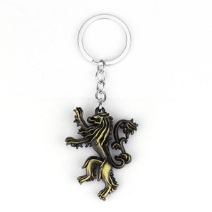 RJ Game of Thrones Keychain House Stark Wolf Beer Opener Key chain A Song Of Ice And Fire Targaryen Dragon Keyring Souvenir Gift
