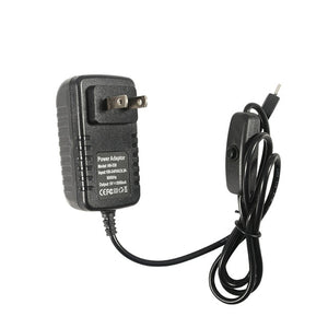 Aokin 5V 3A Power Supply Charger AC Adapter Micro USB Cable with Power On/Off Switch EU US UK AU Plug For Raspberry Pi 3 banana