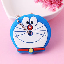 Load image into Gallery viewer, Cartoon Anime Cute Key Cover Cap Silicone Mickey Stitch Bear Keychain Women Gift Owl Porte Clef Hello Kitty Minne Key Chain