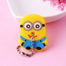 Load image into Gallery viewer, Cartoon Anime Cute Key Cover Cap Silicone Mickey Stitch Bear Keychain Women Gift Owl Porte Clef Hello Kitty Minne Key Chain