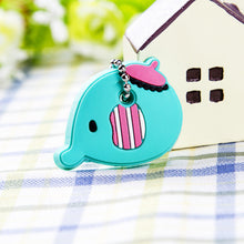 Load image into Gallery viewer, Cartoon Anime Cute Key Cover Cap Silicone Mickey Stitch Bear Keychain Women Gift Owl Porte Clef Hello Kitty Minne Key Chain