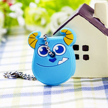Load image into Gallery viewer, Cartoon Anime Cute Key Cover Cap Silicone Mickey Stitch Bear Keychain Women Gift Owl Porte Clef Hello Kitty Minne Key Chain