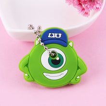 Load image into Gallery viewer, Cartoon Anime Cute Key Cover Cap Silicone Mickey Stitch Bear Keychain Women Gift Owl Porte Clef Hello Kitty Minne Key Chain