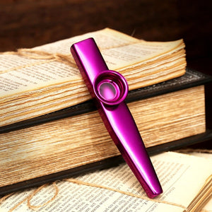 Metal Kazoo Lightweight Portable For Beginner Flute Instrument Music Lovers Woodwind Instrument Simple Design Lightweight Kazoo