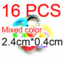 Load image into Gallery viewer, Multi Color 8pcs/16pcs Key Cover Cap Environmental Protection Rubber Soft Key Locks Keys Cap Key Ring