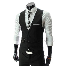 Load image into Gallery viewer, Business Men Formal Dress Suit Vests Slim Fit Men Suit Vest Male Wedding Party Waistcoat Homme Classic Casual Sleeveless Coats