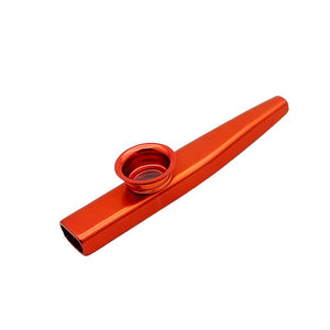 Simple Design Lightweight Kazoo Aluminum Alloy Metal For Guitar Instrument Music Lovers Instrument 12*2.5cm 6 Colors Optional