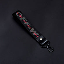 Load image into Gallery viewer, Off White Ribbon Keychain Women Phone Case Wallet key chain porte clef For Bag Key ring llaveros mujer sleutelhanger Chaveiro