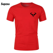 Load image into Gallery viewer, 2019 Summer New Printed Cotton Casual Short Sleeve Big Yards T Shirt Men Rafaels Nadal Natto Bull T-shirt Top Tees Plus Size