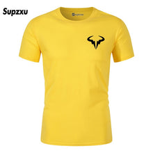 Load image into Gallery viewer, 2019 Summer New Printed Cotton Casual Short Sleeve Big Yards T Shirt Men Rafaels Nadal Natto Bull T-shirt Top Tees Plus Size