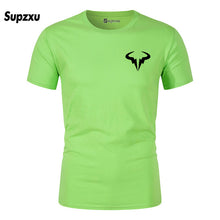 Load image into Gallery viewer, 2019 Summer New Printed Cotton Casual Short Sleeve Big Yards T Shirt Men Rafaels Nadal Natto Bull T-shirt Top Tees Plus Size