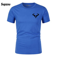 Load image into Gallery viewer, 2019 Summer New Printed Cotton Casual Short Sleeve Big Yards T Shirt Men Rafaels Nadal Natto Bull T-shirt Top Tees Plus Size