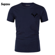 Load image into Gallery viewer, 2019 Summer New Printed Cotton Casual Short Sleeve Big Yards T Shirt Men Rafaels Nadal Natto Bull T-shirt Top Tees Plus Size