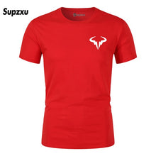Load image into Gallery viewer, 2019 Summer New Printed Cotton Casual Short Sleeve Big Yards T Shirt Men Rafaels Nadal Natto Bull T-shirt Top Tees Plus Size