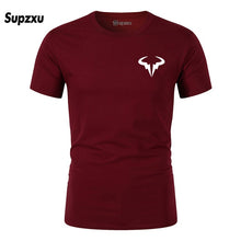 Load image into Gallery viewer, 2019 Summer New Printed Cotton Casual Short Sleeve Big Yards T Shirt Men Rafaels Nadal Natto Bull T-shirt Top Tees Plus Size
