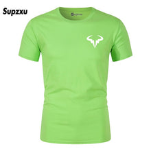 Load image into Gallery viewer, 2019 Summer New Printed Cotton Casual Short Sleeve Big Yards T Shirt Men Rafaels Nadal Natto Bull T-shirt Top Tees Plus Size
