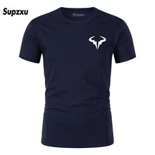 Load image into Gallery viewer, 2019 Summer New Printed Cotton Casual Short Sleeve Big Yards T Shirt Men Rafaels Nadal Natto Bull T-shirt Top Tees Plus Size