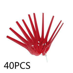 40pcs/pack Replacement Plastic Blades Cutter for Florabest Grass Trimmer Brushcutter Garden Tool Supplies