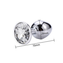 Load image into Gallery viewer, Runyu Toys for Adults Plug Anal Sex Metal Butt Plug With Jewelry Erotic Toy  Mini Vibrator Anal Plug Private Good for Men/Women