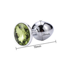 Load image into Gallery viewer, Runyu Toys for Adults Plug Anal Sex Metal Butt Plug With Jewelry Erotic Toy  Mini Vibrator Anal Plug Private Good for Men/Women